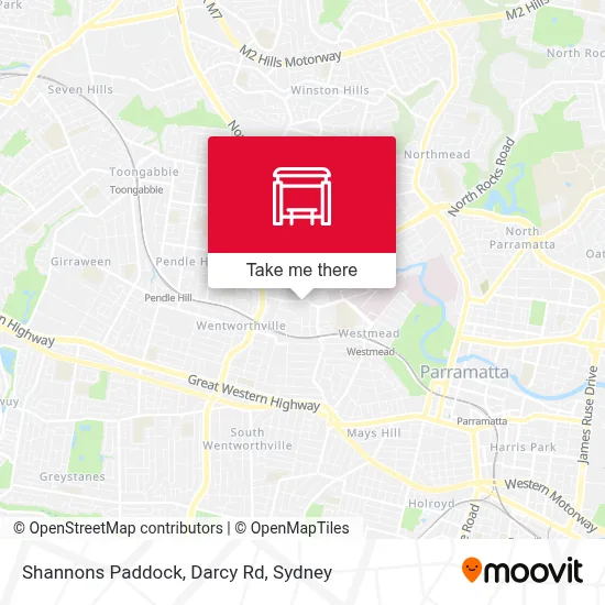 Mapa Shannons Paddock, Darcy Rd