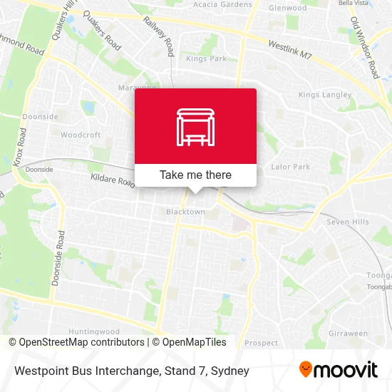 Mapa Westpoint Bus Interchange, Stand 7