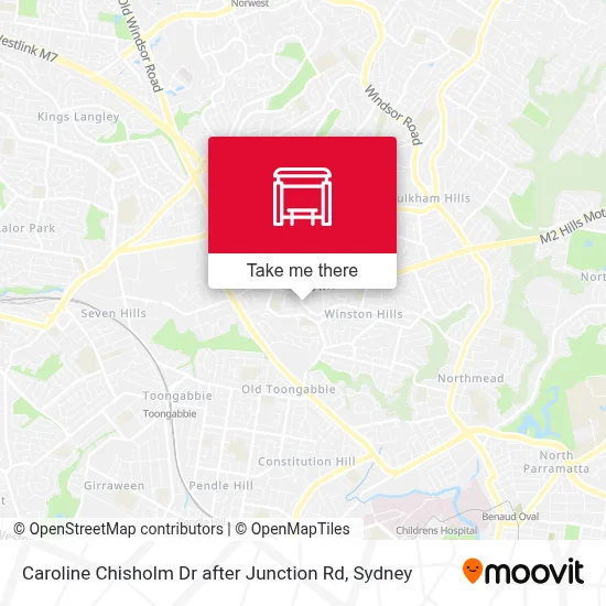 Mapa Caroline Chisholm Dr after Junction Rd