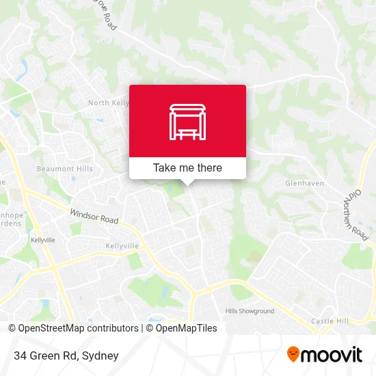Mapa 34 Green Rd