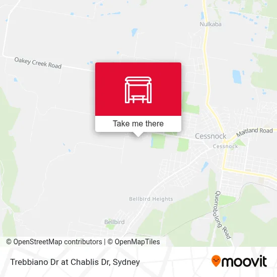 Mapa Trebbiano Dr at Chablis Dr