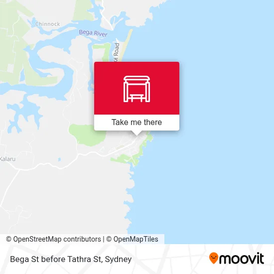 Mapa Bega St before Tathra St