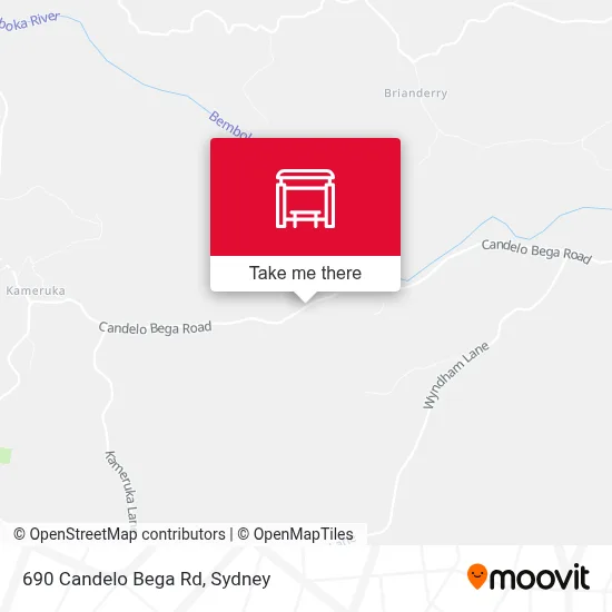Mapa 690 Candelo Bega Rd
