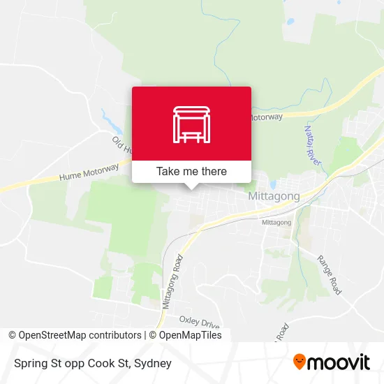 Mapa Spring St opp Cook St