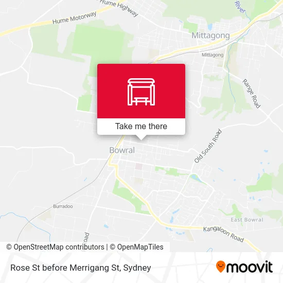 Mapa Rose St before Merrigang St