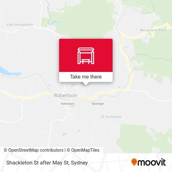 Mapa Shackleton St after May St