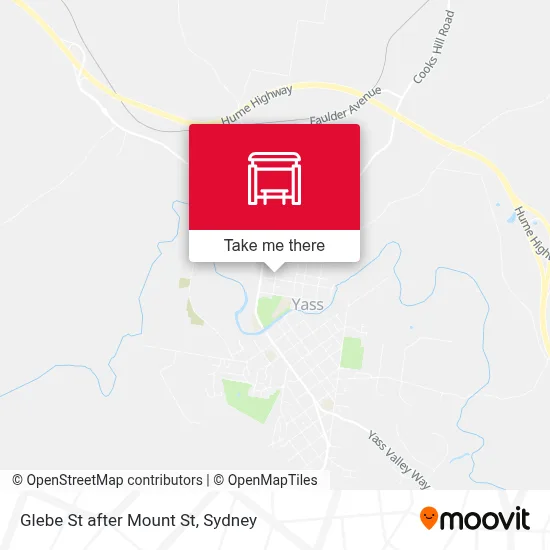 Mapa Glebe St after Mount St