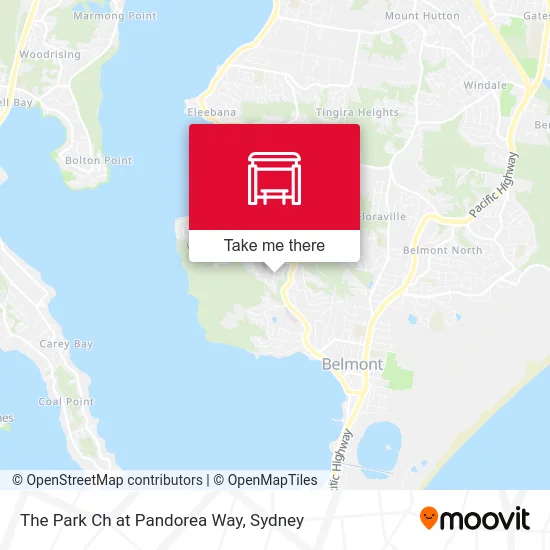 Mapa The Park Ch at Pandorea Way