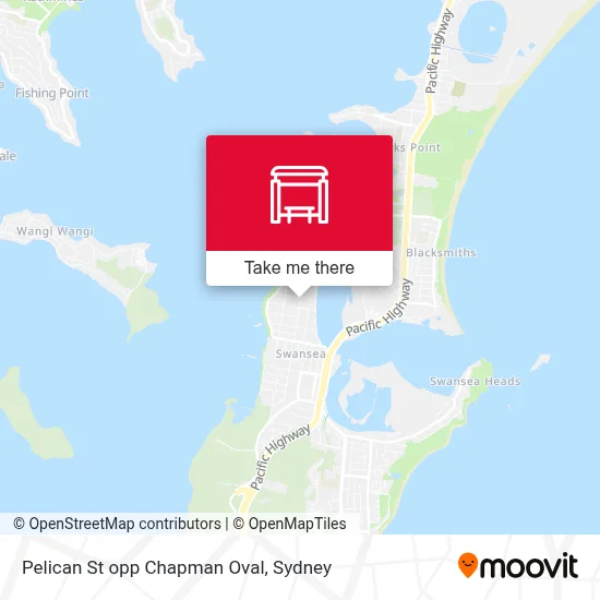 Mapa Pelican St opp Chapman Oval