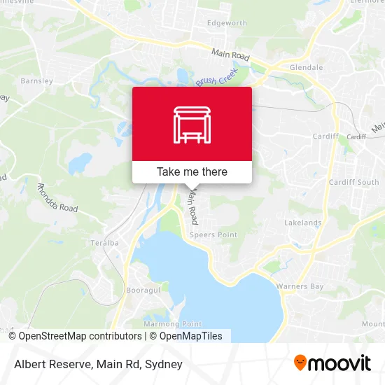 Mapa Albert Reserve, Main Rd