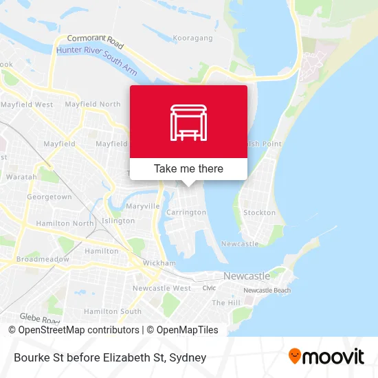 Mapa Bourke St before Elizabeth St