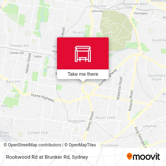 Mapa Rookwood Rd at Brunker Rd