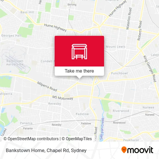 Mapa Bankstown Home, Chapel Rd