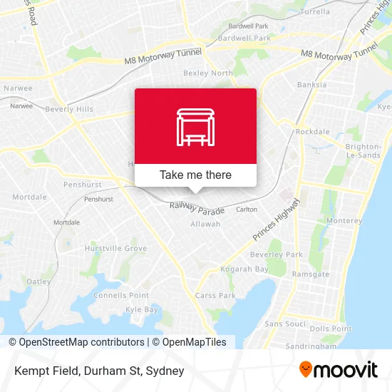 Mapa Kempt Field, Durham St