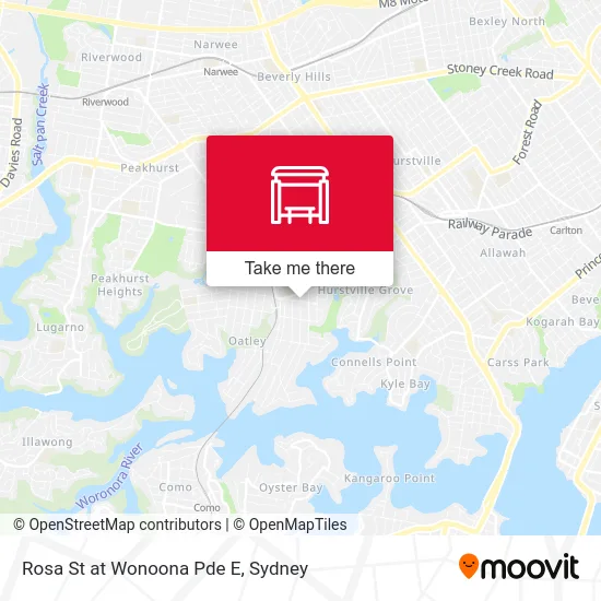 Mapa Rosa St at Wonoona Pde E