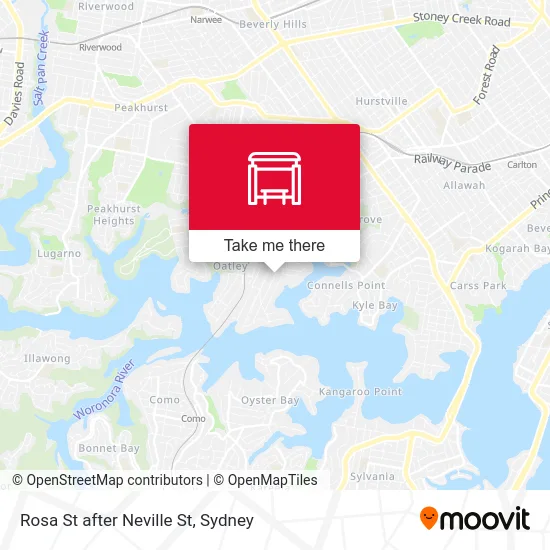 Mapa Rosa St after Neville St