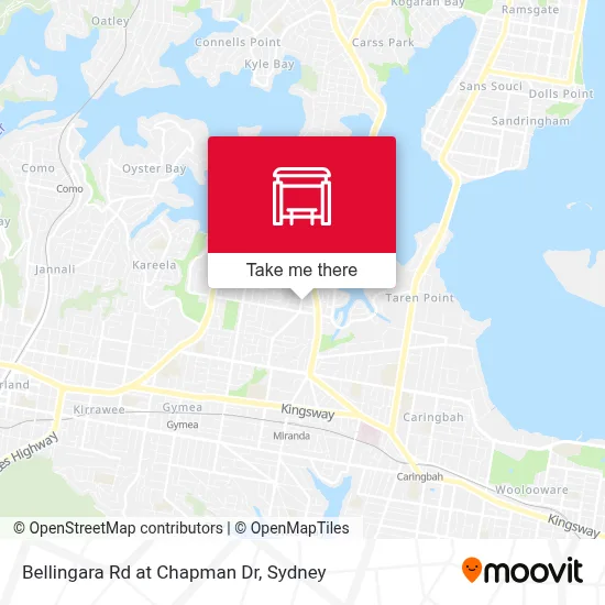 Mapa Bellingara Rd at Chapman Dr
