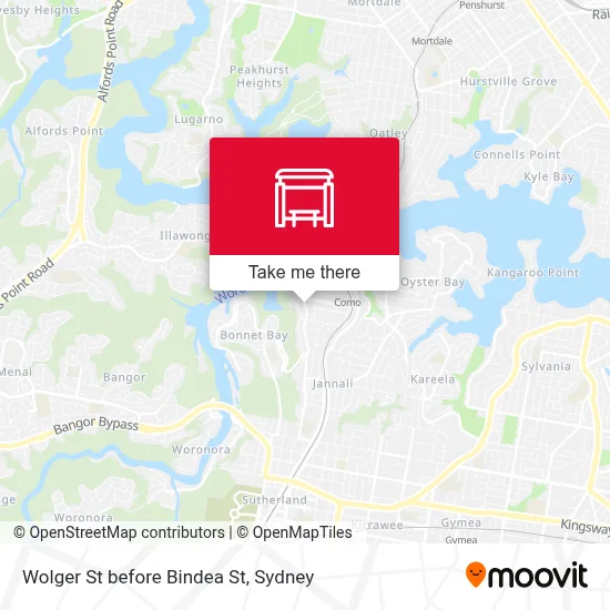 Mapa Wolger St before Bindea St