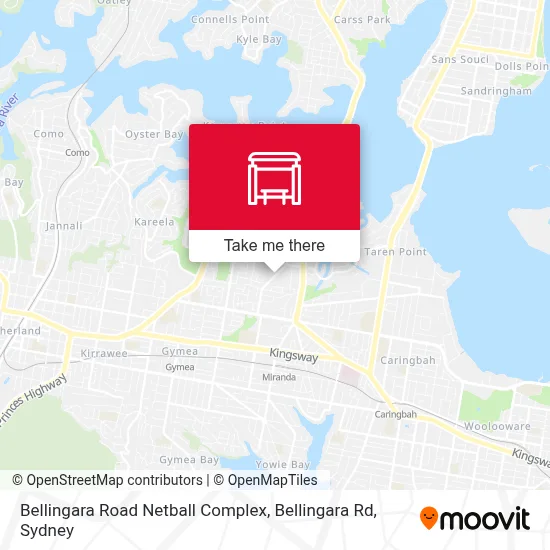 Mapa Bellingara Road Netball Complex, Bellingara Rd