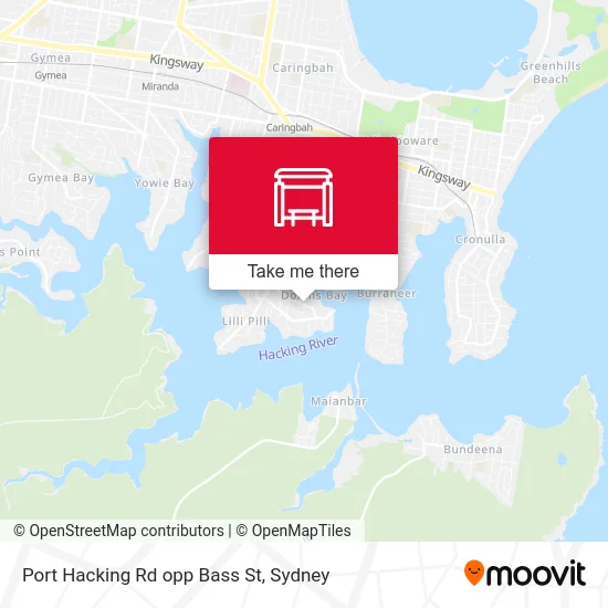 Mapa Port Hacking Rd opp Bass St