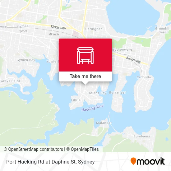 Mapa Port Hacking Rd at Daphne St