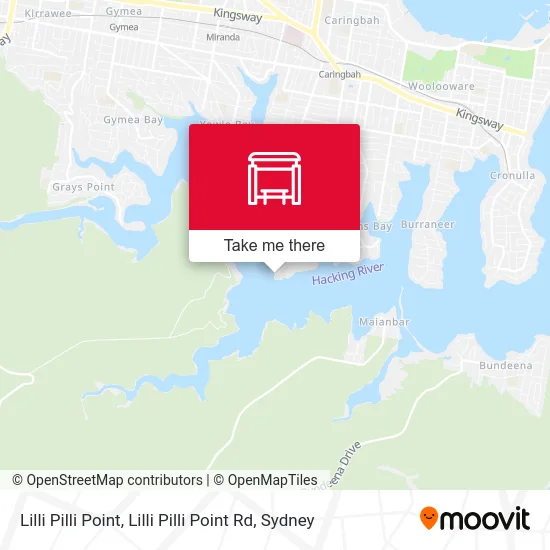 Mapa Lilli Pilli Point, Lilli Pilli Point Rd