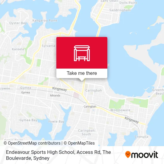 Mapa Endeavour Sports High School, Access Rd, The Boulevarde