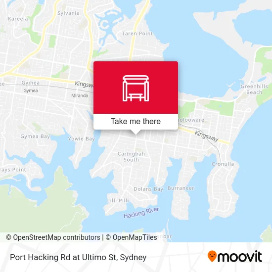 Mapa Port Hacking Rd at Ultimo St
