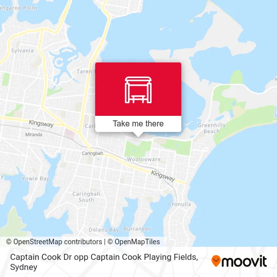 Mapa Captain Cook Dr opp Captain Cook Playing Fields