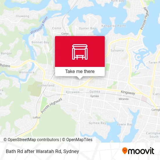 Bath Rd after Waratah Rd station