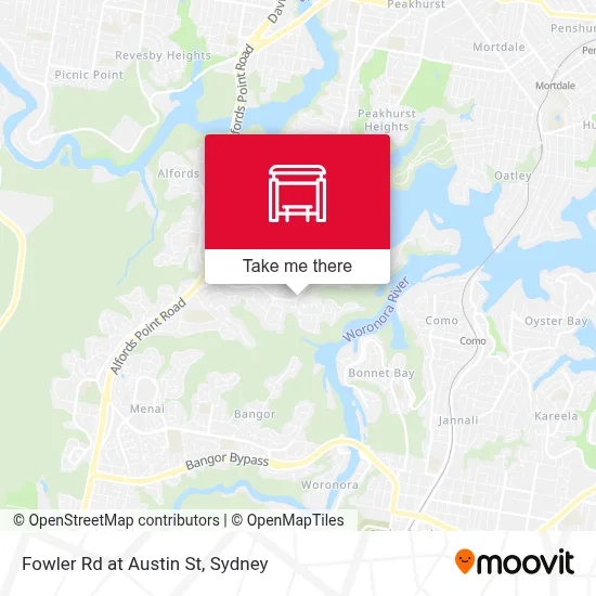 Mapa Fowler Rd at Austin St