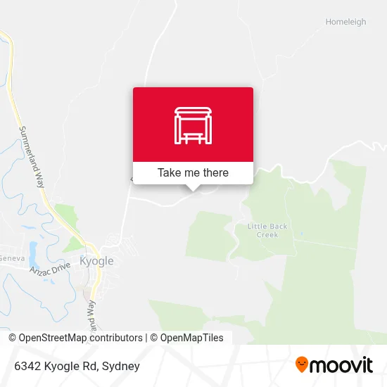 Mapa 6342 Kyogle Rd