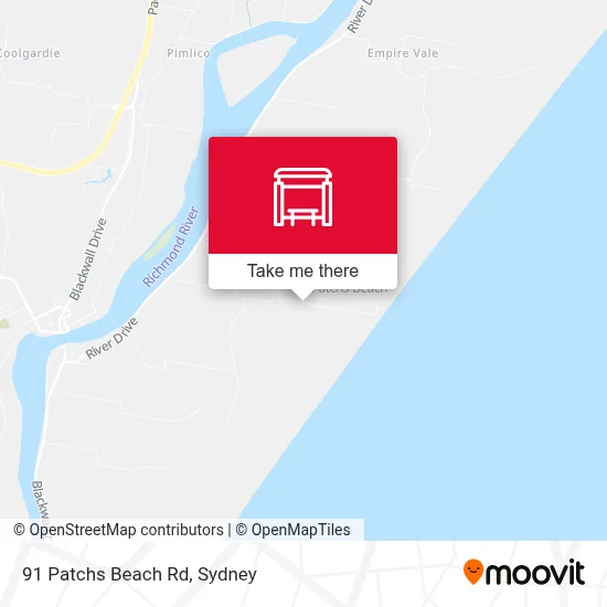 Mapa 91 Patchs Beach Rd