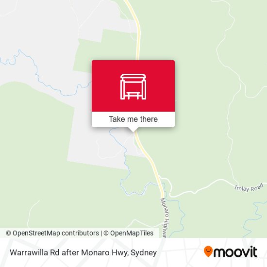Warrawilla Rd after Monaro Hwy map