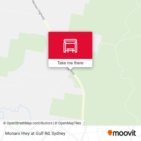 Monaro Hwy at Gulf Rd map