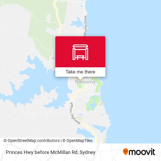 Princes Hwy before McMillan Rd map