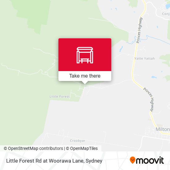 Little Forest Rd at Woorawa Lane map