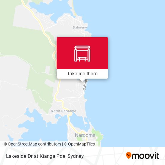 Lakeside Dr at Kianga Pde map
