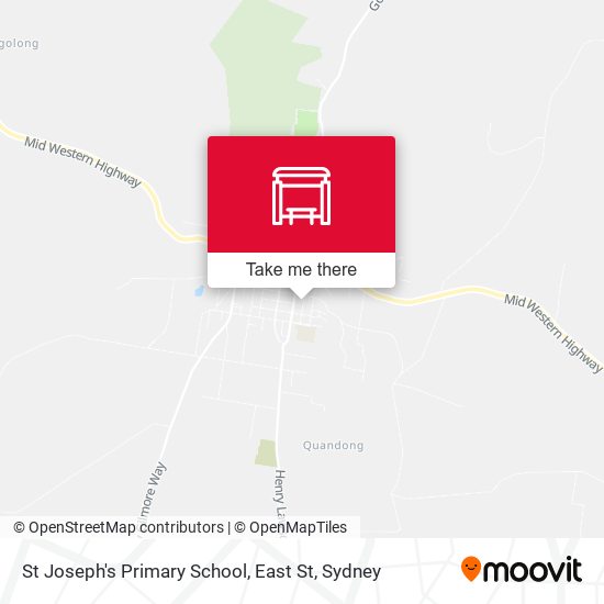 St Joseph's Primary School, East St map
