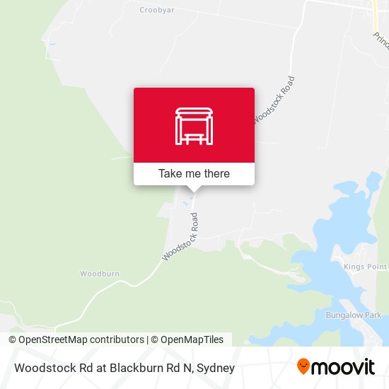 Woodstock Rd at Blackburn Rd N map