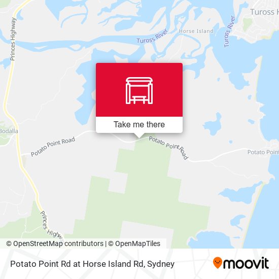 Potato Point Rd at Horse Island Rd map