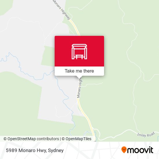 5989 Monaro Hwy map