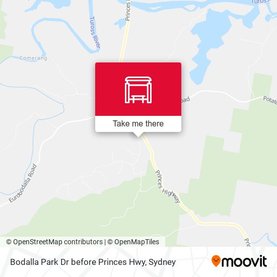 Bodalla Park Dr before Princes Hwy map