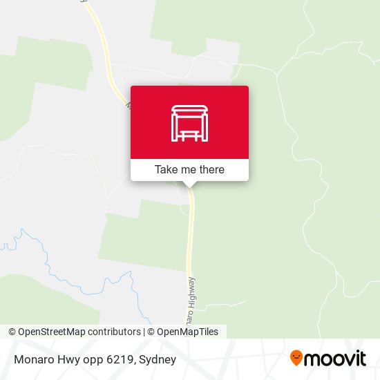 Monaro Hwy opp 6219 map