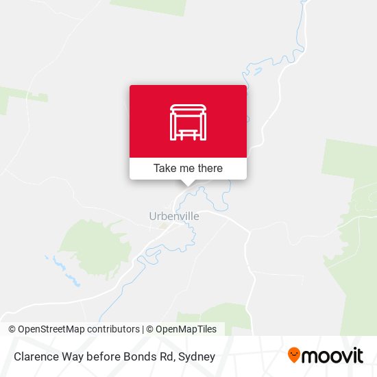 Clarence Way before Bonds Rd map