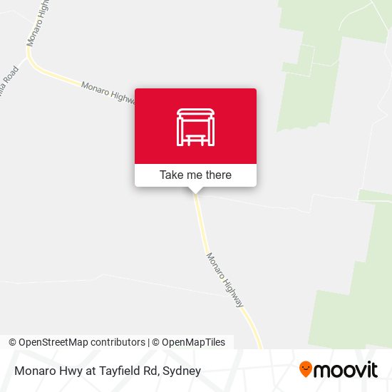 Monaro Hwy at Tayfield Rd map