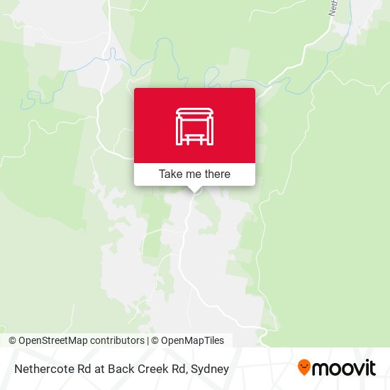 Nethercote Rd at Back Creek Rd map