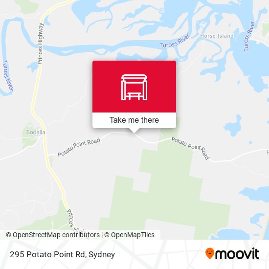 295 Potato Point Rd map