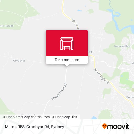 Milton RFS, Croobyar Rd map