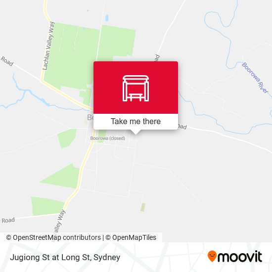 Jugiong St at Long St map